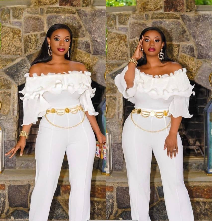 Ensemble Tailleur Blanc