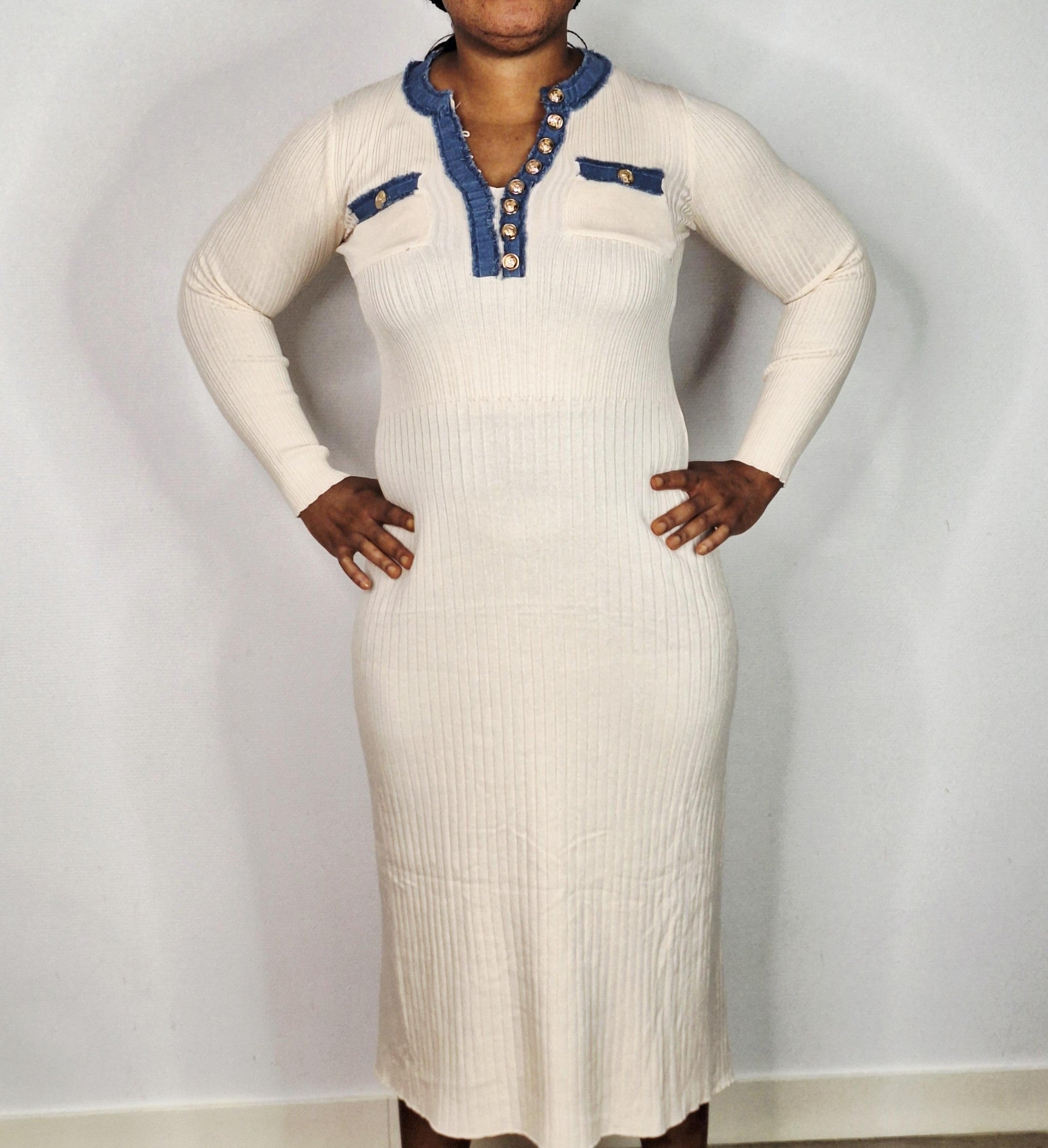 Robe Pull Taille Unique Longues Manches