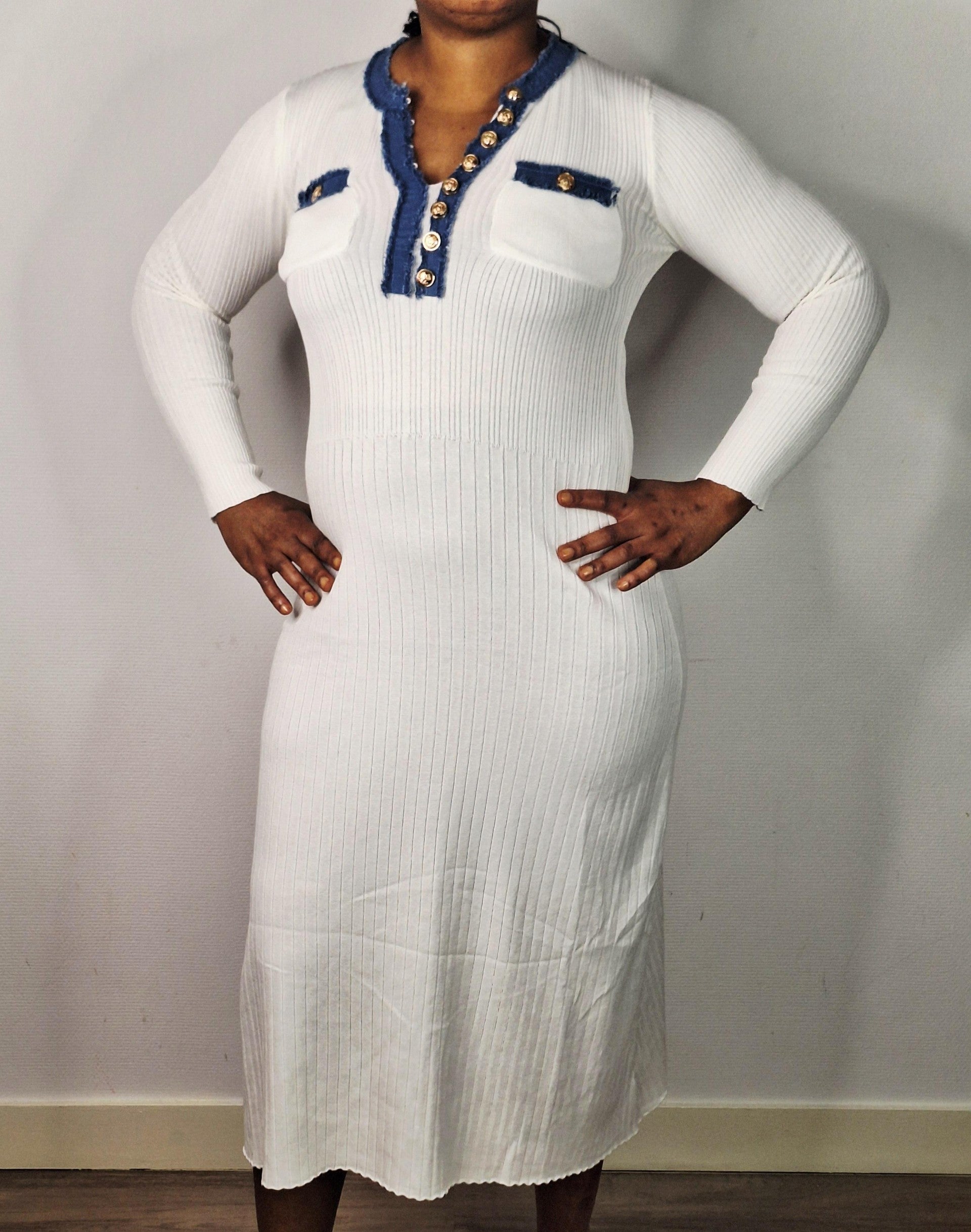 Robe Pull Taille Unique Longues Manches