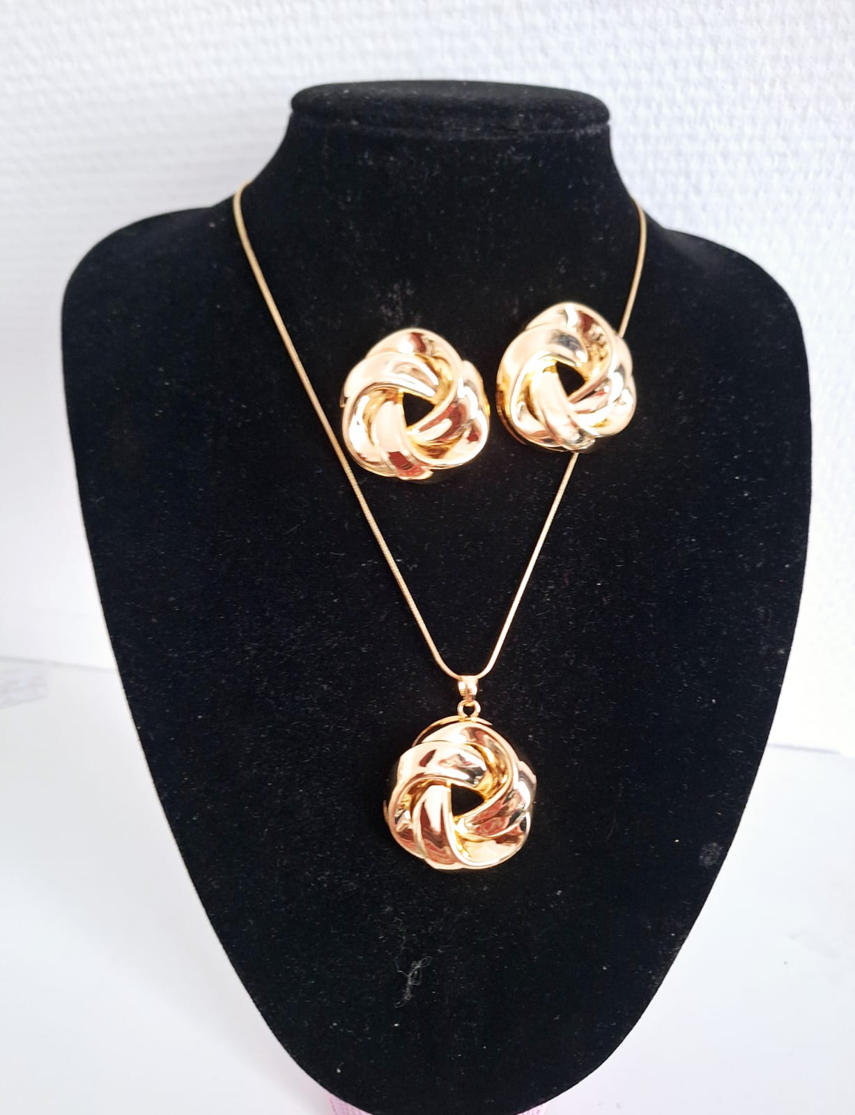 Ensemble Bijoux , Boucles Et Chaine En Acier Inoxydable