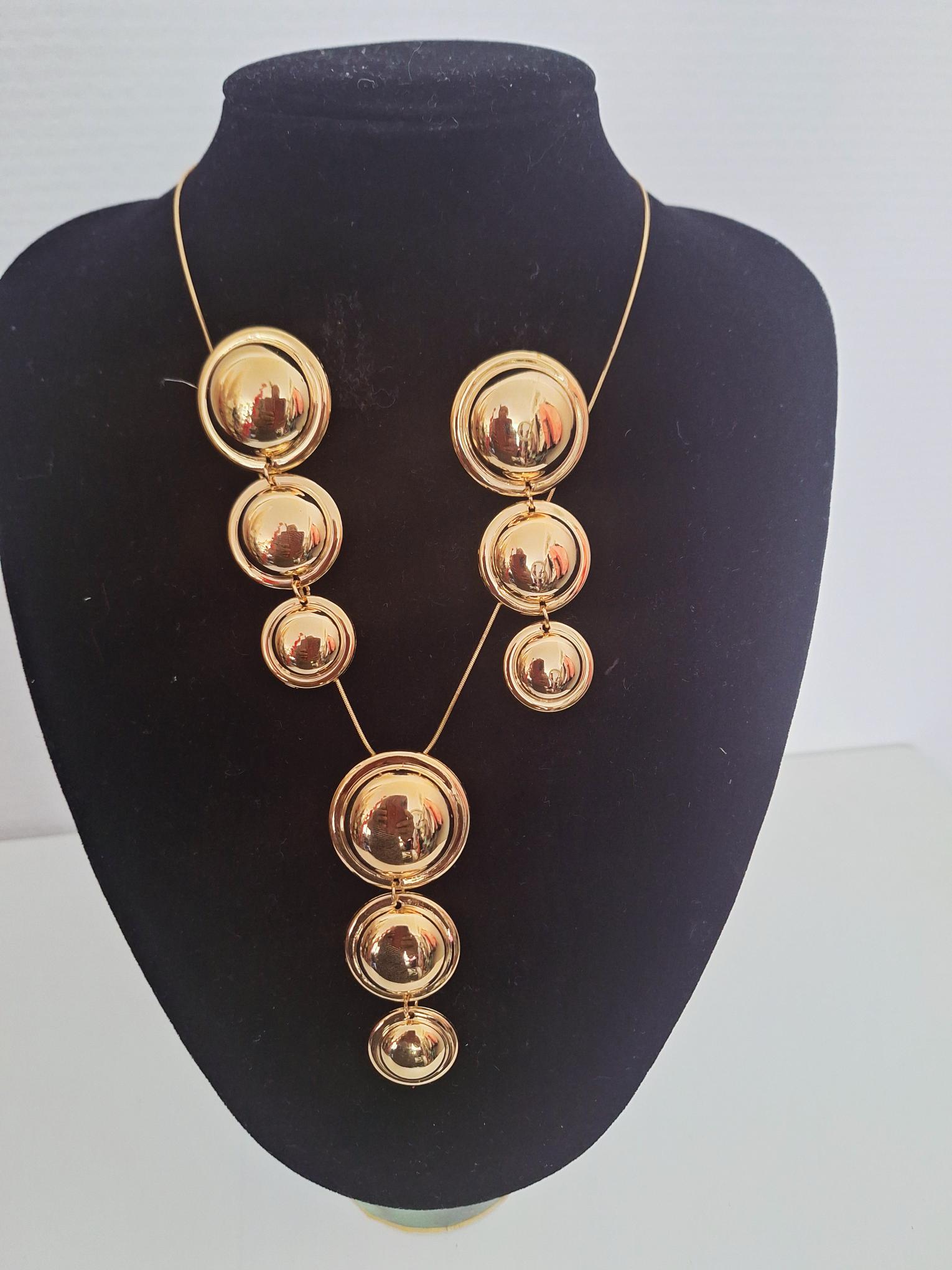 Ensemble Bijoux En Acier Inoxydable , Boucles Et Chaine