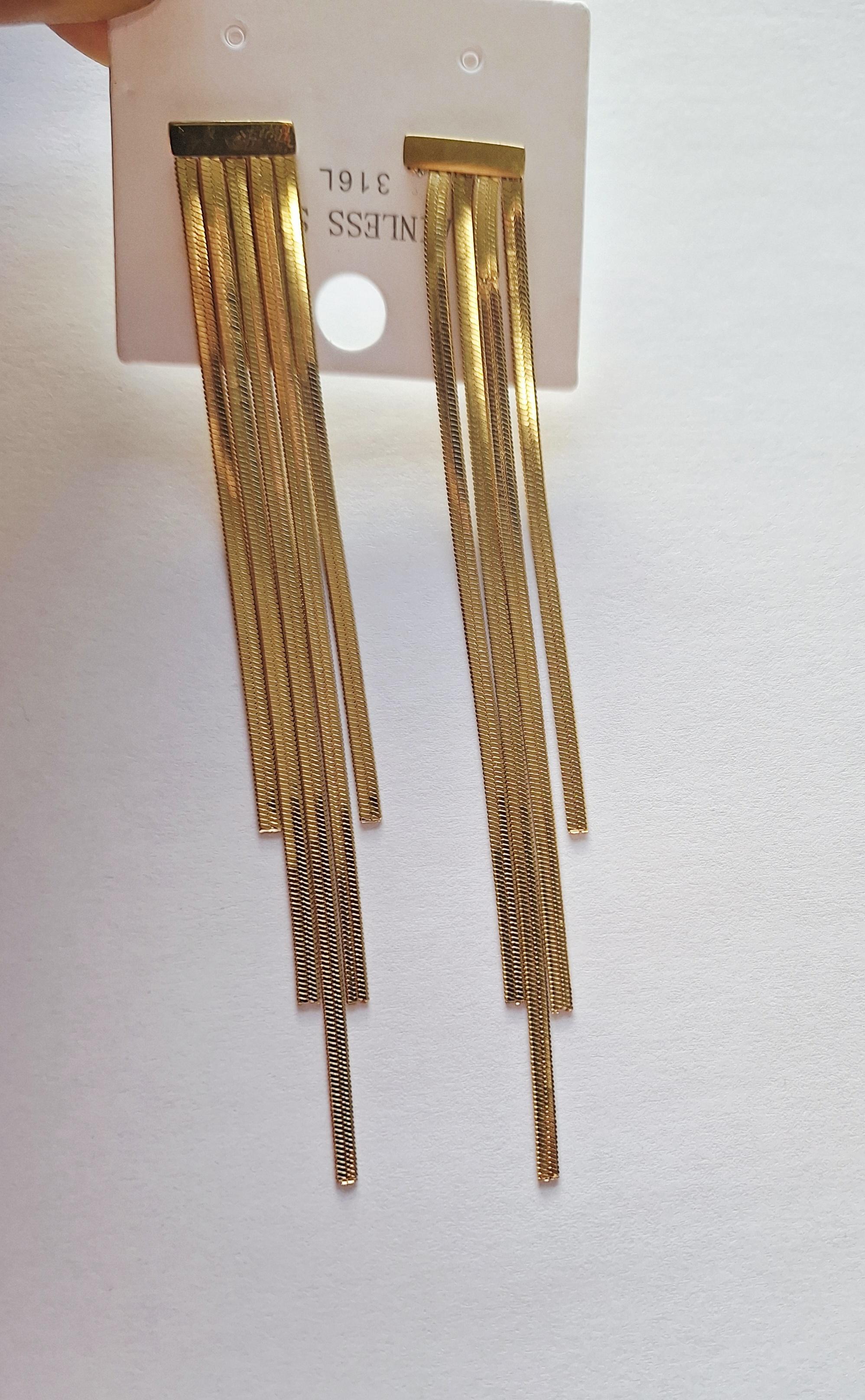 Boucles D'oreilles En Acier Inoxydable