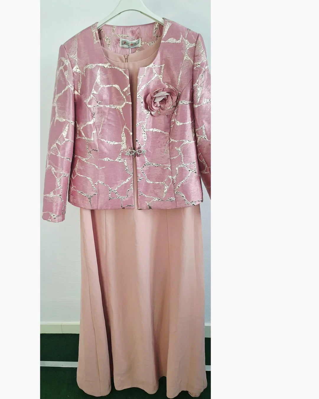 Robe Longue 3 Pièces Rose