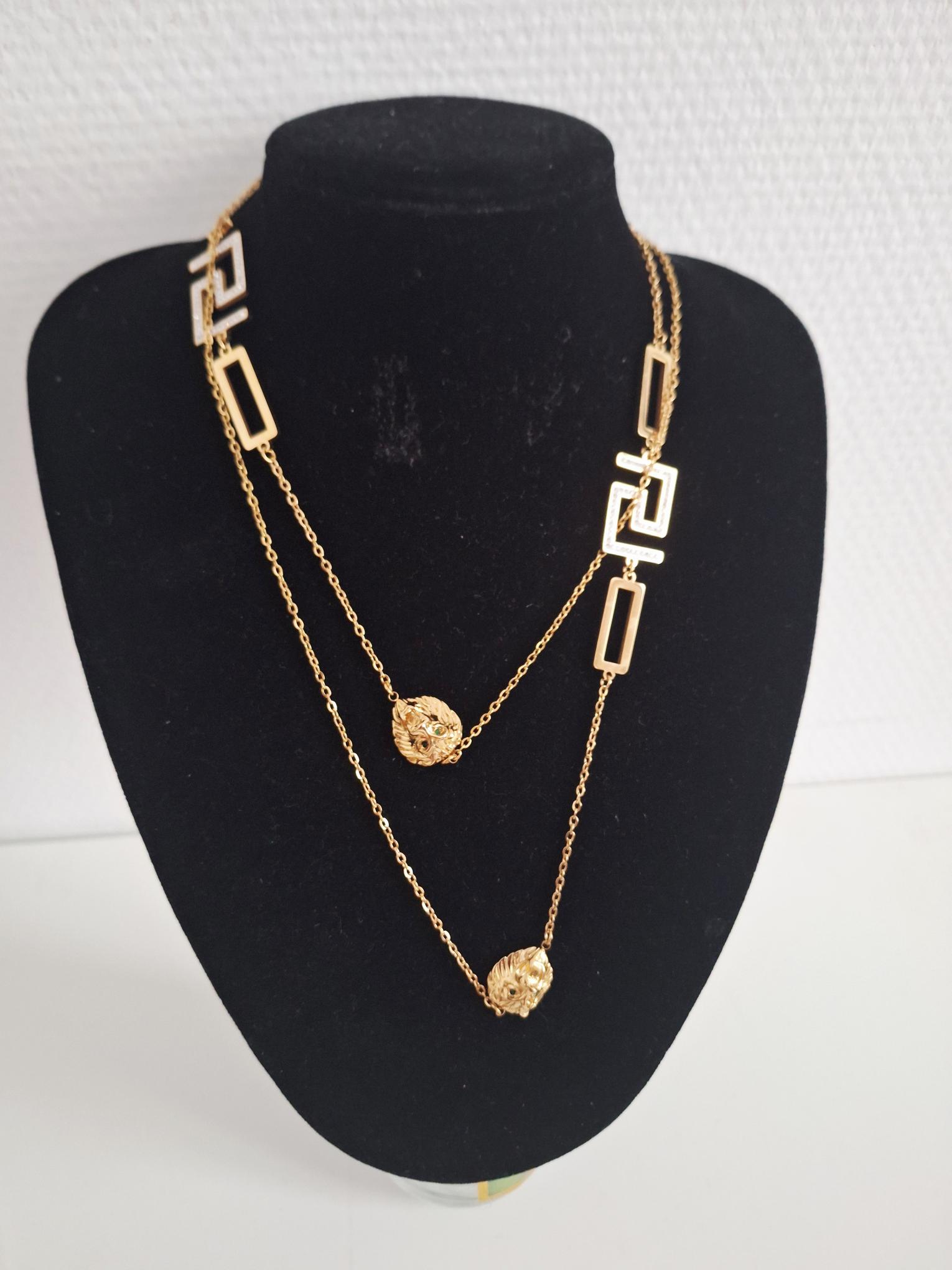 collier en acier inoxydable Deux En Un