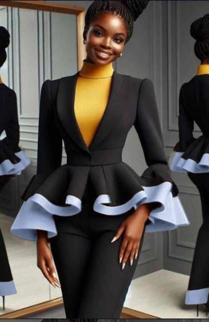 Ensemble Pantalon Tailleur Noire