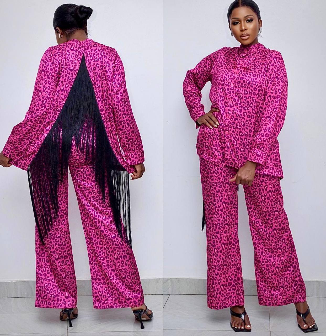 Ensemble Tailleur Rose Panthère