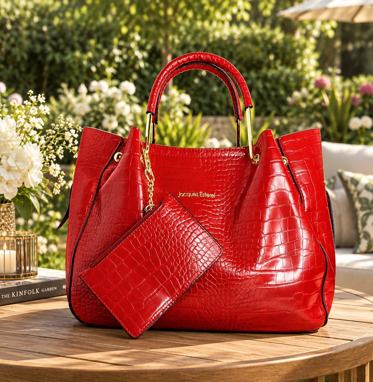 Sac Jacques esterel rouge bordeaux