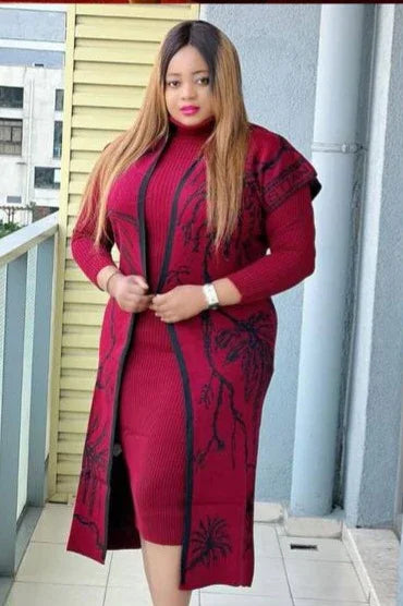 Robe Pull Deux Pieces, Robe/Veste